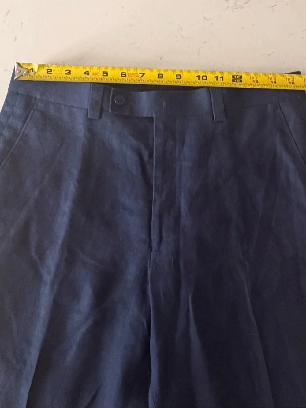 Calvin Klein Navy Blue Linen Dress Pants
